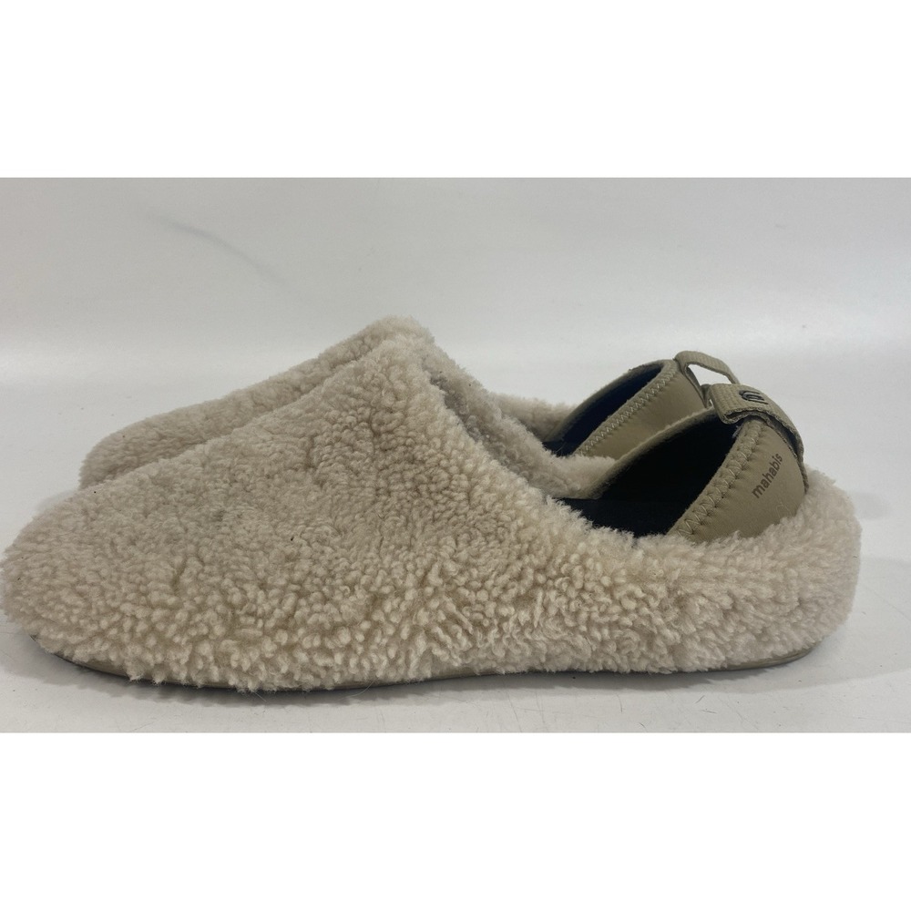 Mahabis Meribel Slippers in Natural‎ Shearling Wool Size EU 41 US 9.5 10